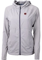 Cutter and Buck Auburn Tigers Womens Grey Adapt Eco Light Weight Jacket
