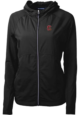 Cutter and Buck Cornell Big Red Womens Black Adapt Eco Light Weight Jacket