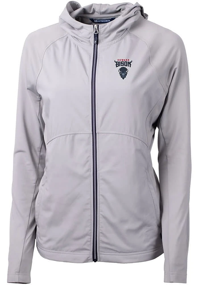 Cutter and Buck Howard Bison Womens Grey Adapt Eco Light Weight Jacket