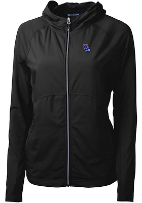 Cutter and Buck Louisiana Tech Bulldogs Womens Black Adapt Eco Light Weight Jacket