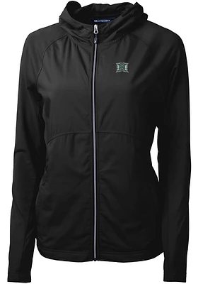 Cutter and Buck Hawaii Warriors Womens Black Adapt Eco Light Weight Jacket
