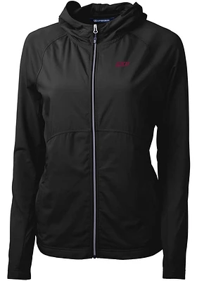Cutter and Buck Eastern Kentucky Colonels Womens Black Adapt Eco Light Weight Jacket
