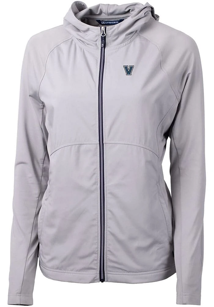 Cutter and Buck Villanova Wildcats Womens Grey Adapt Eco Light Weight Jacket