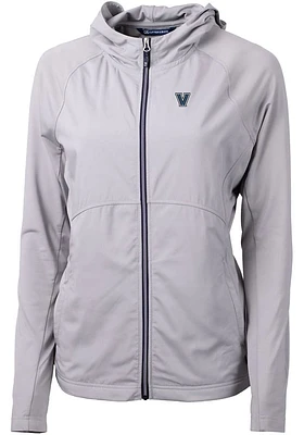 Cutter and Buck Villanova Wildcats Womens Grey Adapt Eco Light Weight Jacket