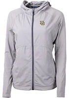 Cutter and Buck Marquette Golden Eagles Womens Grey Adapt Eco Light Weight Jacket