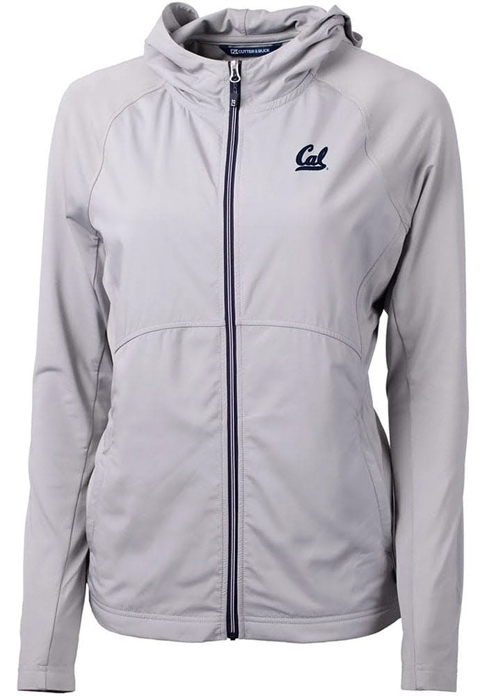 Cutter and Buck Cal Golden Bears Womens Grey Adapt Eco Light Weight Jacket