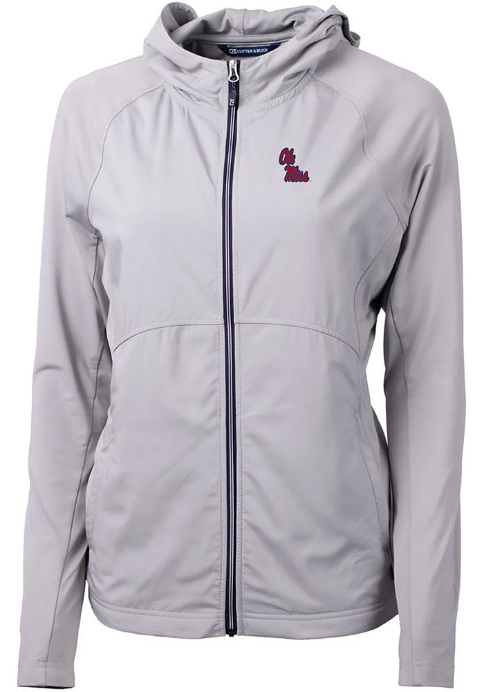 Cutter and Buck Ole Miss Rebels Womens Adapt Eco Light Weight Jacket
