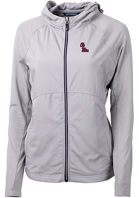 Cutter and Buck Ole Miss Rebels Womens Adapt Eco Light Weight Jacket