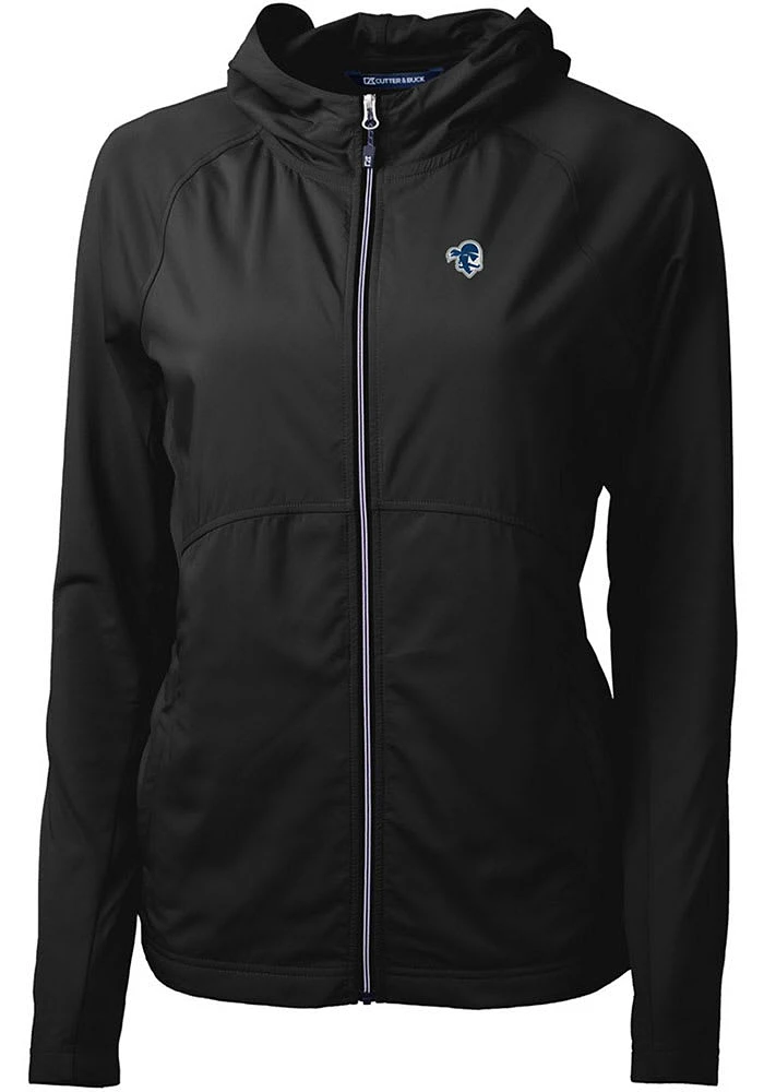 Cutter and Buck Seton Hall Pirates Womens Black Adapt Eco Light Weight Jacket
