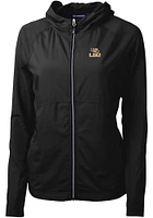 Cutter and Buck LSU Tigers Womens Black Adapt Eco Light Weight Jacket