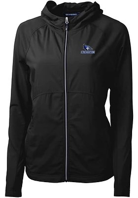 Cutter and Buck Creighton Bluejays Womens Black Adapt Eco Light Weight Jacket