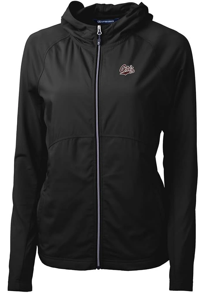 Cutter and Buck Montana Grizzlies Womens Black Adapt Eco Light Weight Jacket