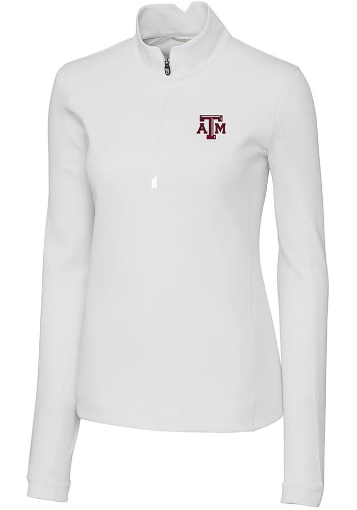 Cutter and Buck Texas A&M Aggies Womens Traverse Qtr Zip