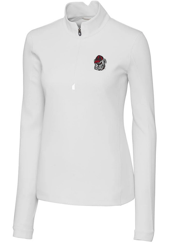 Cutter and Buck Georgia Bulldogs Womens Traverse Qtr Zip