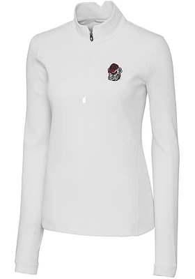 Cutter and Buck Georgia Bulldogs Womens Traverse Qtr Zip