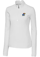 Cutter and Buck Kansas Jayhawks Womens Traverse Qtr Zip