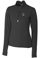 Cutter and Buck Boston College Eagles Womens Black Traverse Qtr Zip