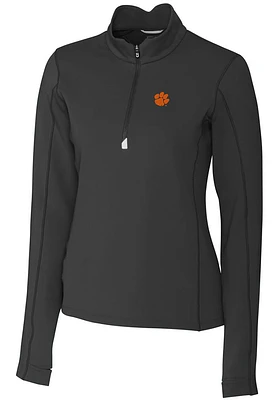 Cutter and Buck Clemson Tigers Womens Traverse Qtr Zip