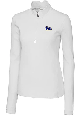 Womens Pitt Panthers Cutter and Buck Traverse Qtr Zip