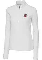 Cutter and Buck Washington State Cougars Womens Traverse Qtr Zip