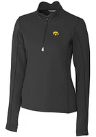 Cutter and Buck Iowa Hawkeyes Womens Traverse Qtr Zip