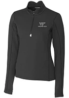 Cutter and Buck Virginia Tech Hokies Womens Traverse Qtr Zip