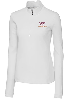 Cutter and Buck Virginia Tech Hokies Womens Traverse Qtr Zip