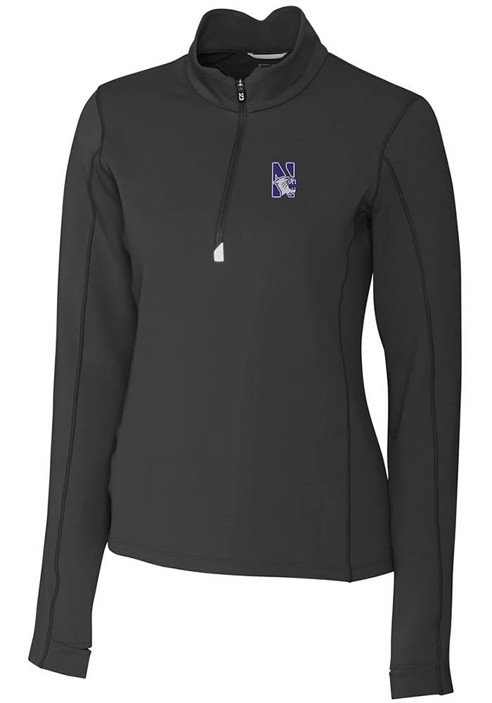 Cutter and Buck Northwestern Wildcats Womens Traverse Qtr Zip