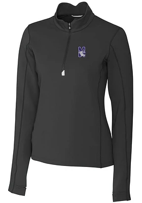 Cutter and Buck Northwestern Wildcats Womens Traverse Qtr Zip