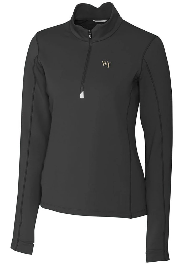 Cutter and Buck Wake Forest Demon Deacons Womens Traverse Qtr Zip