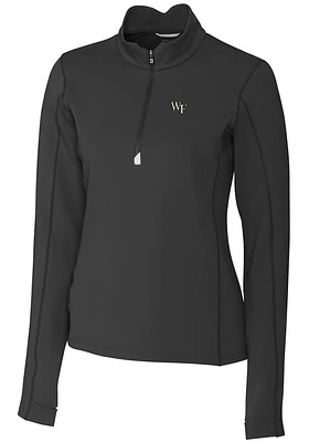 Cutter and Buck Wake Forest Demon Deacons Womens Traverse Qtr Zip