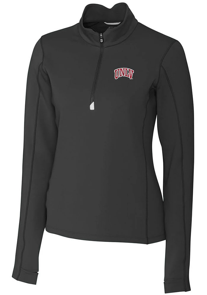 Cutter and Buck UNLV Runnin Rebels Womens Traverse Qtr Zip