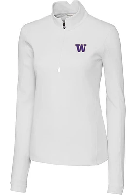 Womens Washington Huskies Cutter and Buck Traverse Qtr Zip