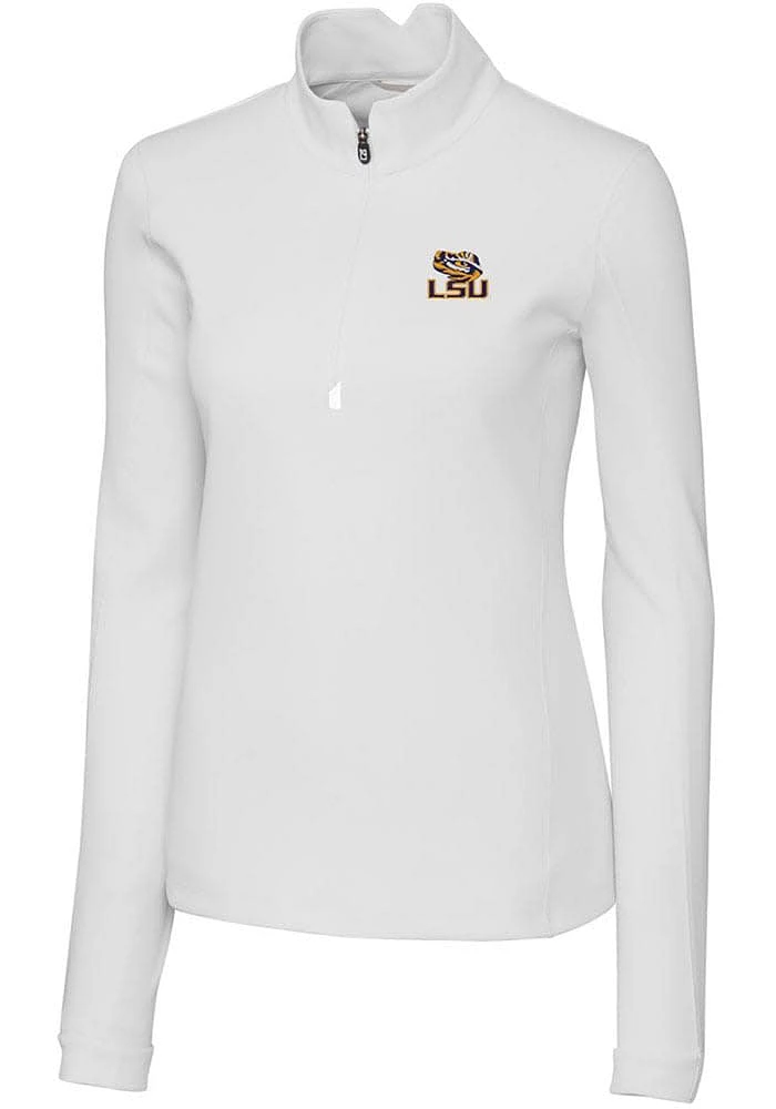 Cutter and Buck LSU Tigers Womens Traverse Qtr Zip