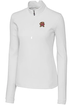 Cutter and Buck Maryland Terrapins Womens Traverse Qtr Zip