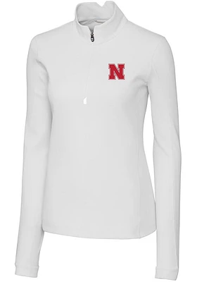 Cutter and Buck Nebraska Cornhuskers Womens Traverse Qtr Zip