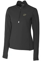 Cutter and Buck Purdue Boilermakers Womens Traverse Qtr Zip
