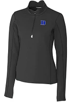 Cutter and Buck Duke Blue Devils Womens Traverse Qtr Zip