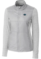 Cutter and Buck Florida Gators Womens Stealth Hybrid Quilted Medium Weight Jacket