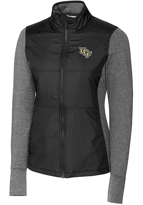 Cutter and Buck UCF Knights Womens Stealth Hybrid Quilted Medium Weight Jacket