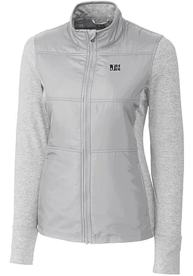 Cutter and Buck Jackson State Tigers Womens Stealth Hybrid Quilted Medium Weight Jacket