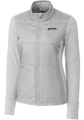 Cutter and Buck Florida A&M Rattlers Womens Stealth Hybrid Quilted Medium Weight Jacket