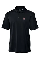 Cutter and Buck Texas Tech Red Raiders Mens Black Genre Short Sleeve Polo