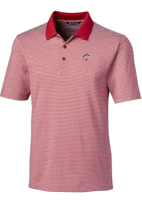 Cutter and Buck Cincinnati Reds Mens Red Forge Tonal Stripe Big Tall Polos Shirt