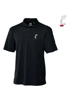 Cutter and Buck Cincinnati Bearcats Mens Black Genre Short Sleeve Polo