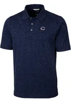 Cutter and Buck Cincinnati Reds Mens Navy Blue Space Dye Big Tall Polos Shirt