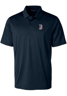 Cutter and Buck Boston Red Sox Mens Navy Blue Prospect Textured Big Tall Polos Shirt