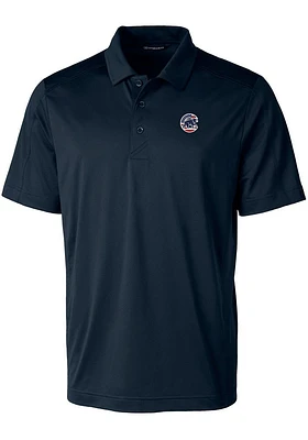 Cutter and Buck Chicago Cubs Navy Blue Prospect Textured Big Tall Polo