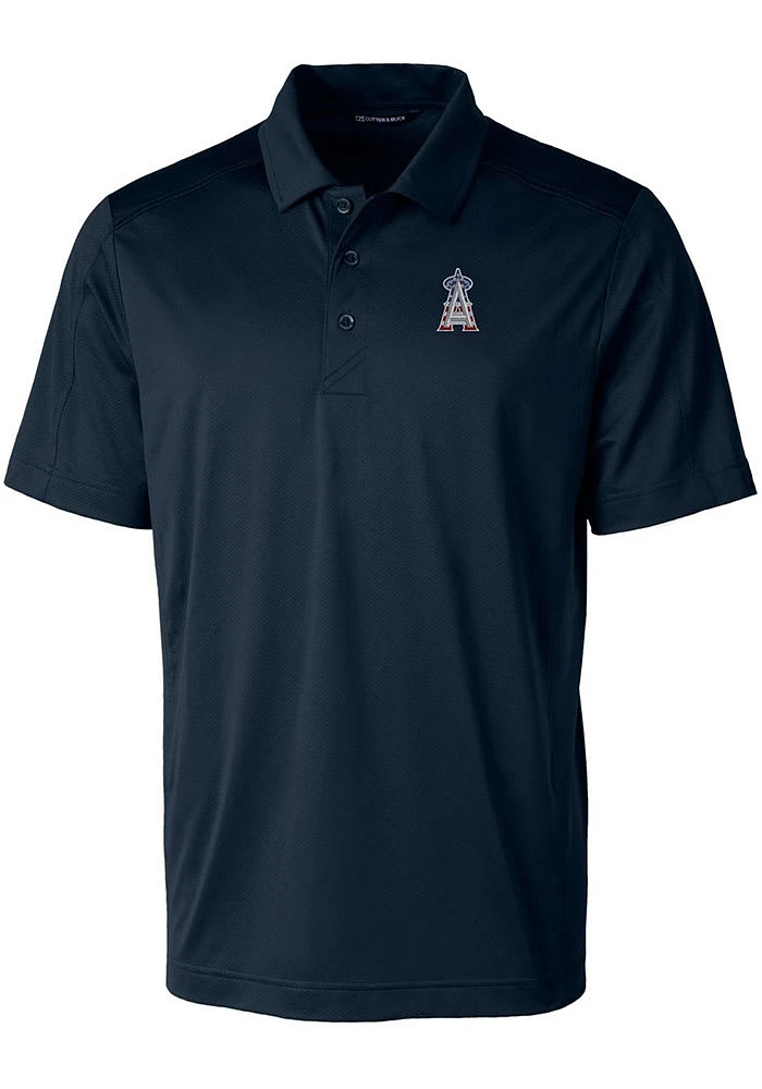 Cutter and Buck Los Angeles Angels Mens Navy Blue Prospect Textured Big Tall Polos Shirt