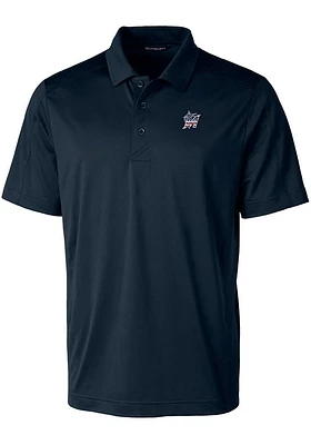 Cutter and Buck Miami Marlins Mens Navy Blue Prospect Textured Big Tall Polos Shirt